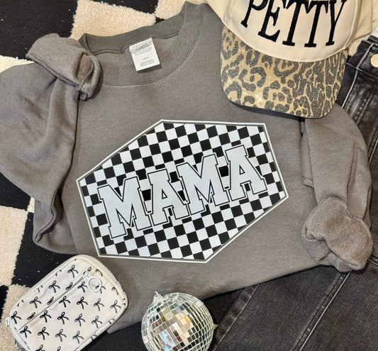 Mama Checkered Tee/Sweatshirt