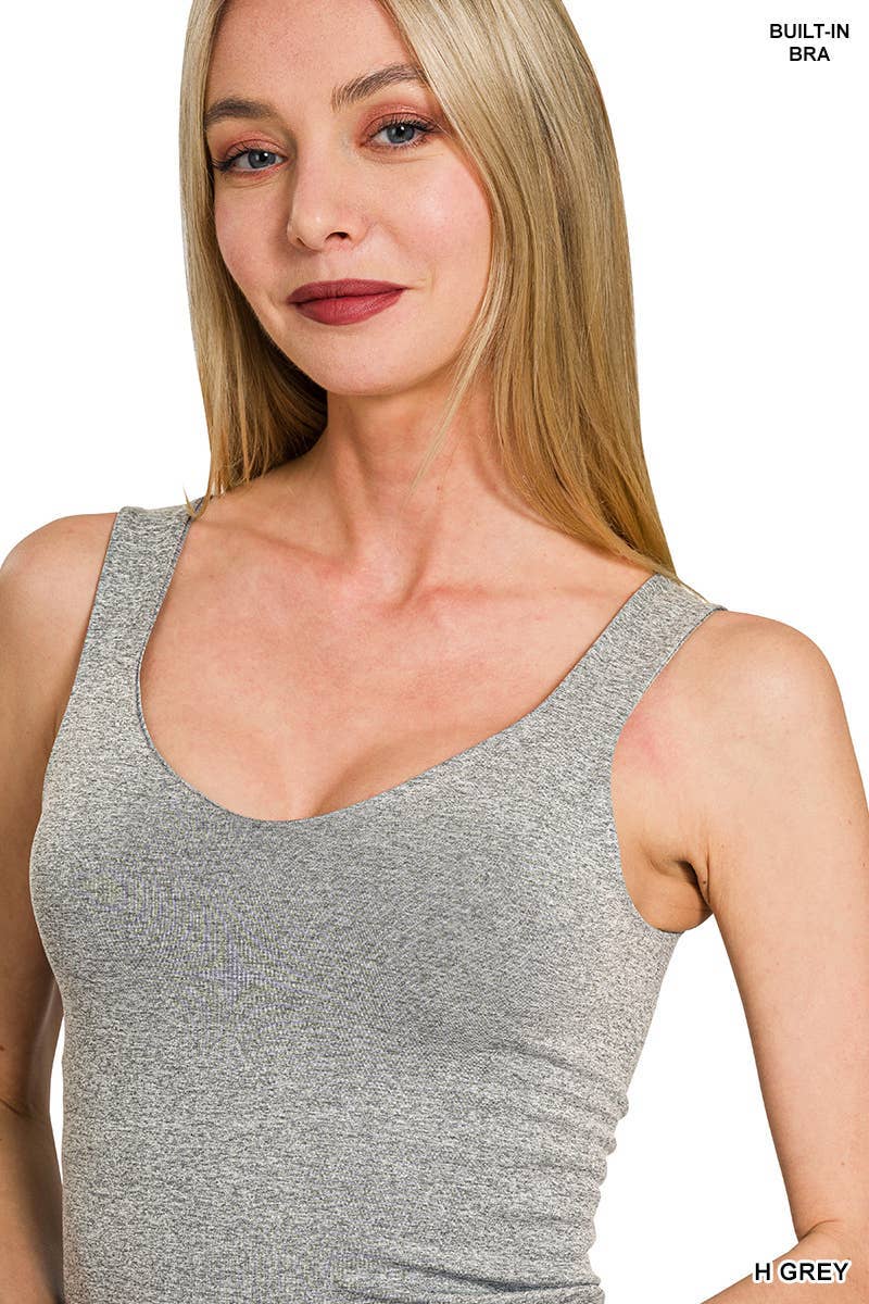Vanilla Monkey - Seamless Tank Top: WHITE / 3-3 (S/M-L/XL)