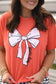 **SALE** RTS Orange Game Day Bow Tee
