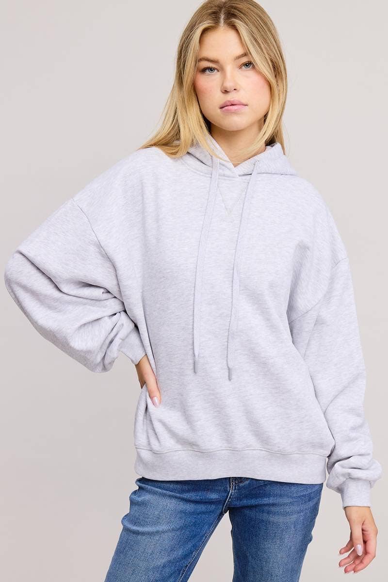 Zutter - Horse Trio Vintage Graphic L/S Fleece Hoodie: BONE / S
