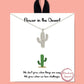 Gold-Dipped Cactus Charm Necklace: RH / ONE SIZE