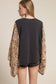 Zutter - Vintage Horse Artwork Graphic Kantha Top: DK BROWN / M