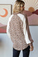 7th Ray - [PLUS SIZE] Animal Print V Neck Pullover Top T5777XL: Brown / 1X