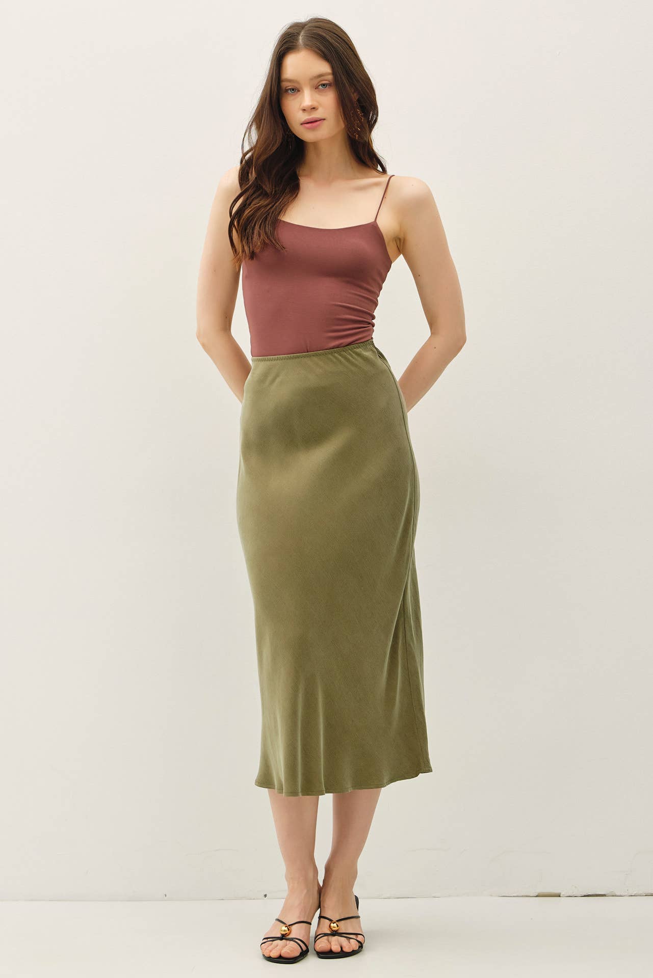 Be Cool - Restock [SOFT CORE] BASIC SOLID CAMI : Black / L