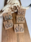 Horseshoe Stud Rhinestone Earrings: CLEAR - AB STONE