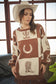 Blue B - 60083W Western Graphic Oversized Sweater: MOCHA / S-M-L (2-2-2)