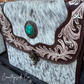 Countryside Co. - Driftwood Cowhide Tooled Leather Crossbody Purse