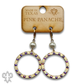 Austrian crystal circle earring: Gold