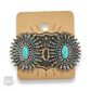 Pink Panache Brands - Southwest oval post earring: White