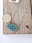 Boho Ranch Shop - Western Style Turquoise Stone Oval Pendant Necklace
