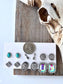 6 Pair Set of Western Style Stud Earrings