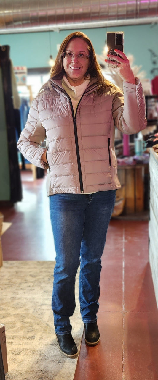 Tribal Removable Hood Puffer Jacket