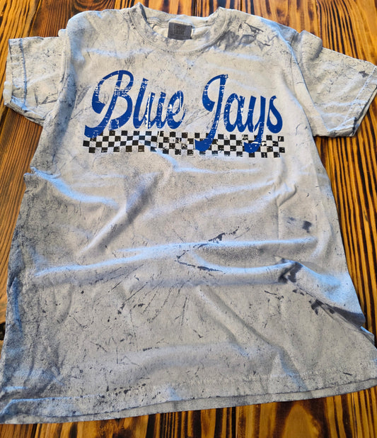 Distressed Blue Jay Tee
