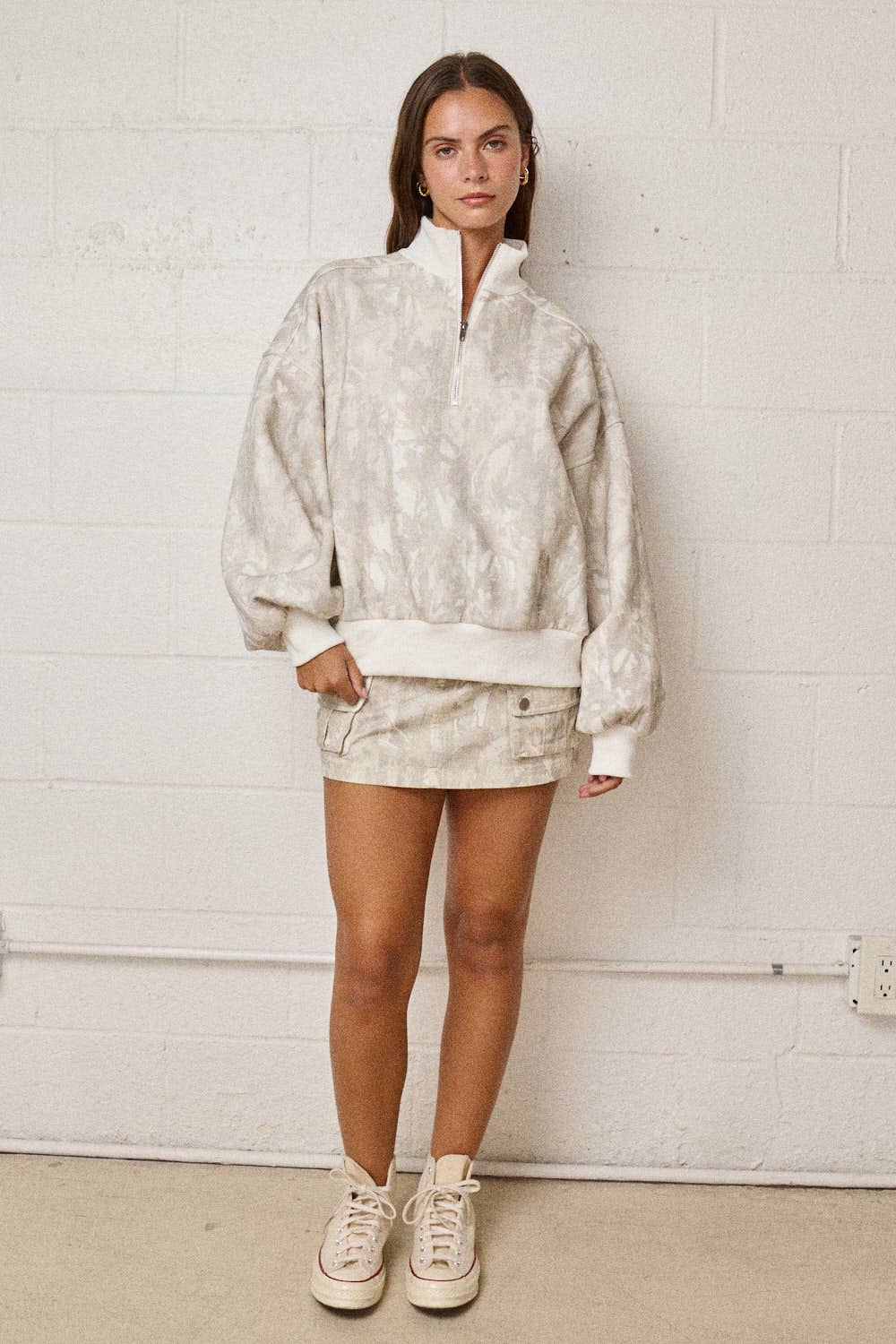 Camo 1/4 Zip Pullover