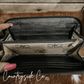Stockyard Black Checkered Cowhide Womens Wallet Wristlet