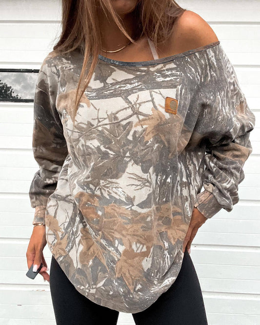 Retro Camo Sweatshirt
