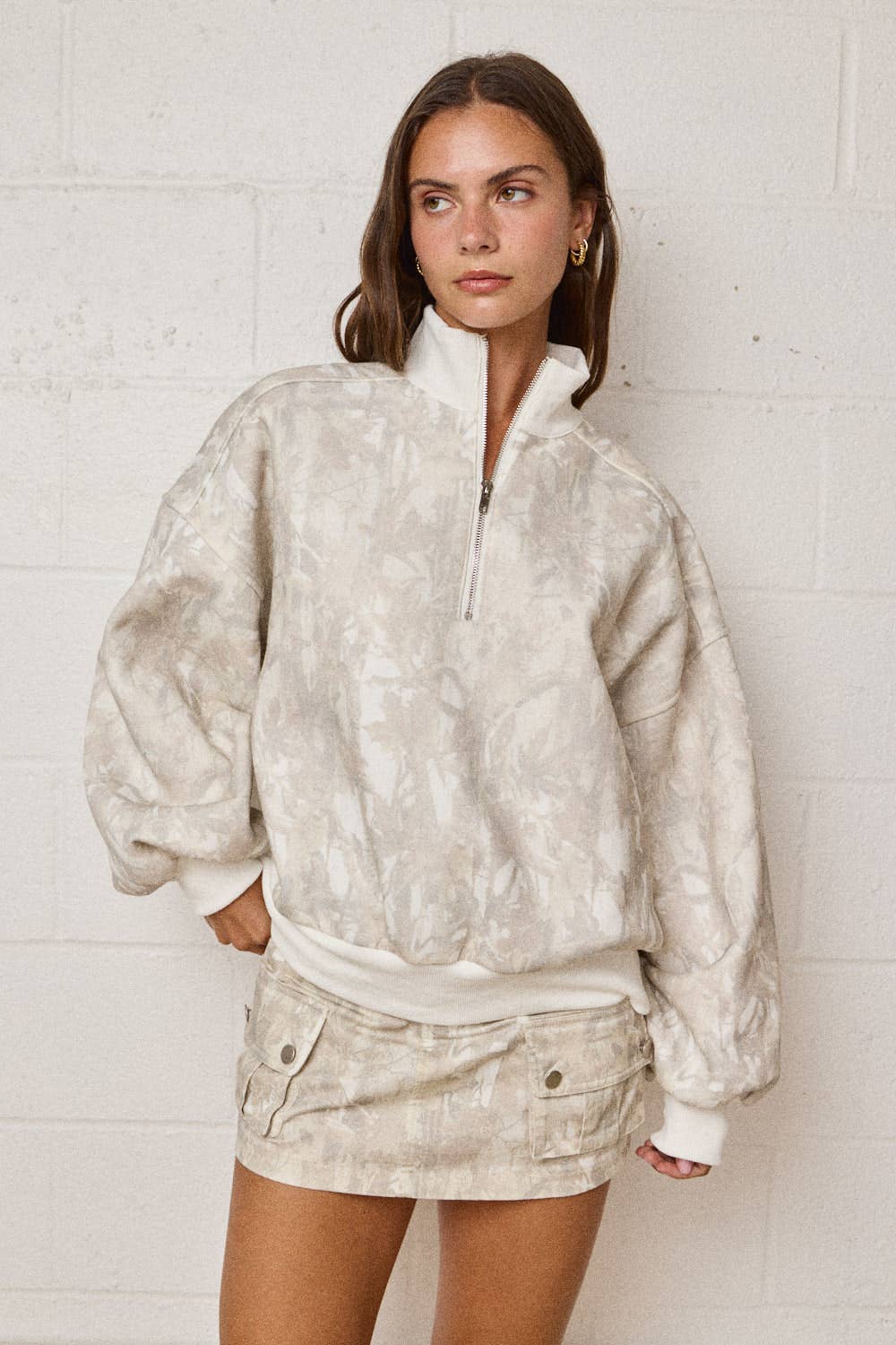Camo 1/4 Zip Pullover