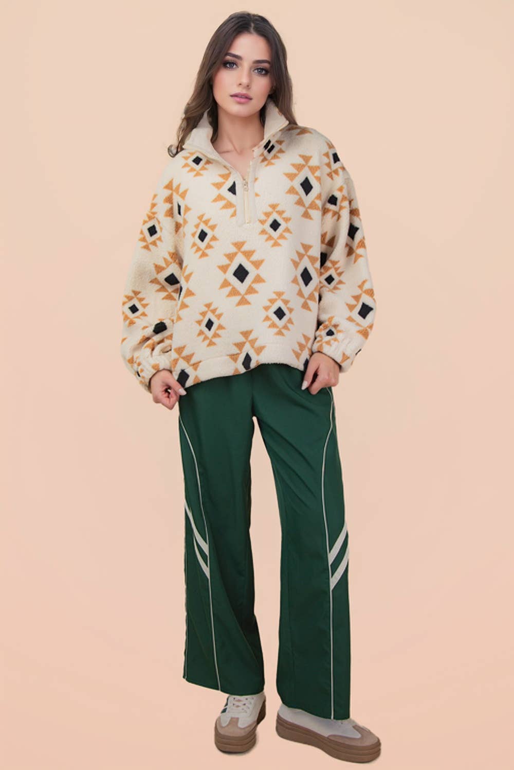 Aztec Fleece Pullover