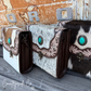 Countryside Co. - Driftwood Cowhide Tooled Leather Crossbody Purse