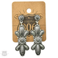 Pink Panache Brands - Western silver butterfly concho earring: Silver