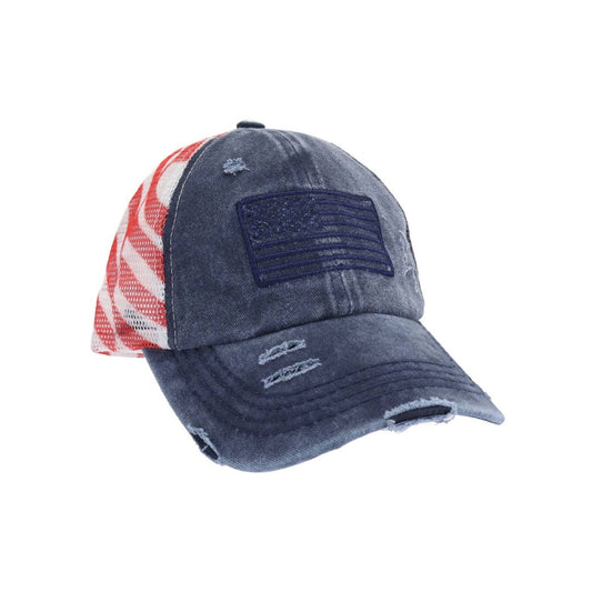 American Flag Cap Navy