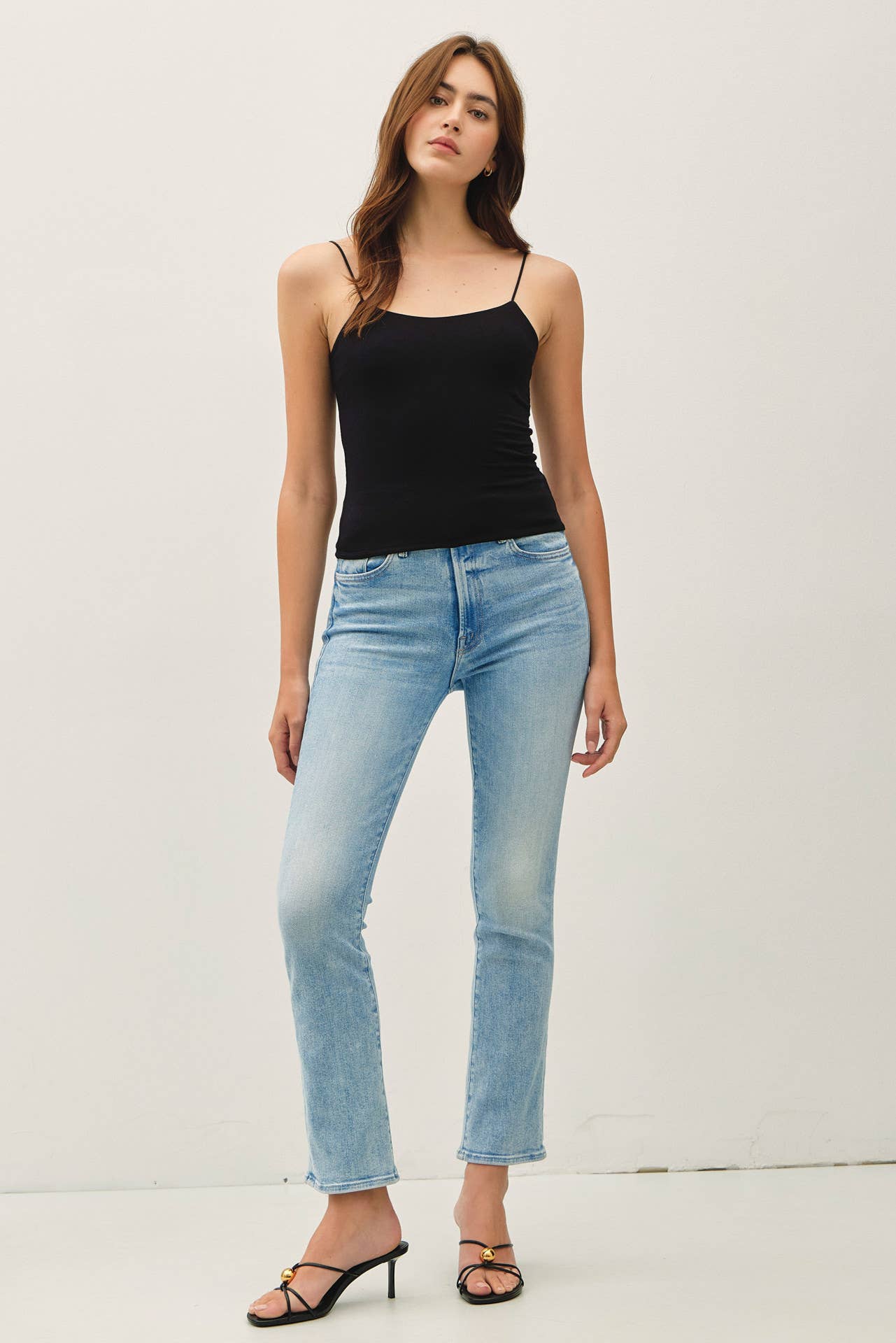 Be Cool - Restock [SOFT CORE] BASIC SOLID CAMI : Black / L