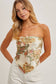 Bluivy - PAISLEY SATIN BANDANA TUBE TOP: VANILLA / S