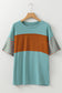 Color Block Striped T Shirt