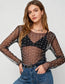 Pearl Rhinestone Studded Mesh Crop Top