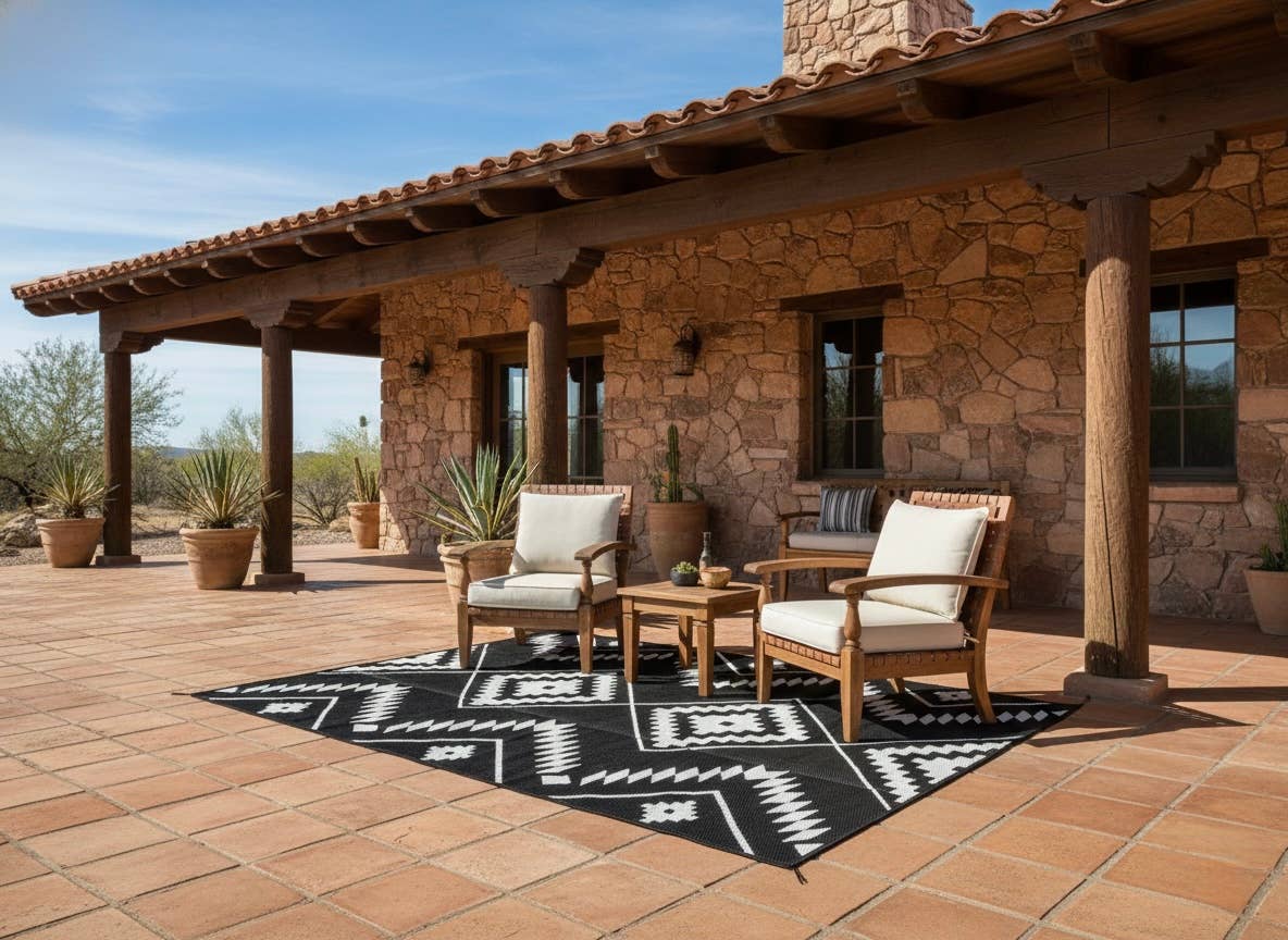 Western Grande - OUTDOOR RUG: 6ft x 9 ft