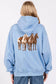 Zutter - Horse Trio Vintage Graphic L/S Fleece Hoodie: BONE / S