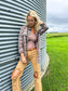 Grey Plaid Flannel Shacket