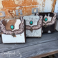 Countryside Co. - Driftwood Cowhide Tooled Leather Crossbody Purse