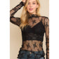 Black Mesh Top