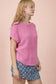 Plus Mineral Knit Sweater Top