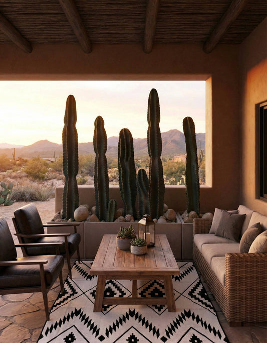 Western Grande - OUTDOOR RUG: 6ft x 9 ft