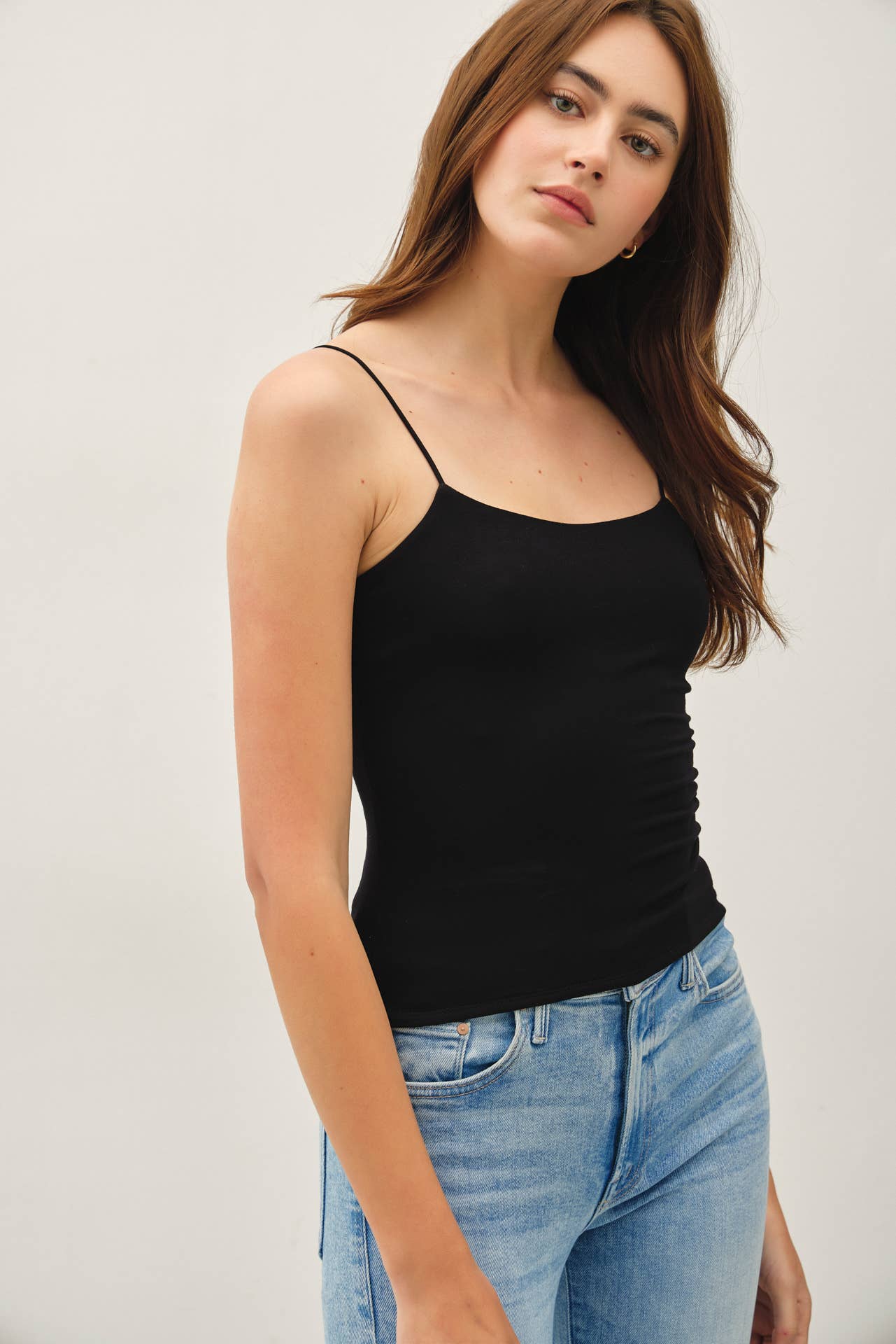 Be Cool - Restock [SOFT CORE] BASIC SOLID CAMI : Black / M