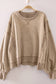 VERY J - NT12764X-PLUS SIZE Vintage Washed Sweatshirt: BLACK / 1XL-2XL-3XL/3-2-1