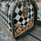 Paris Leather Checkered Decorated Speedy Bag