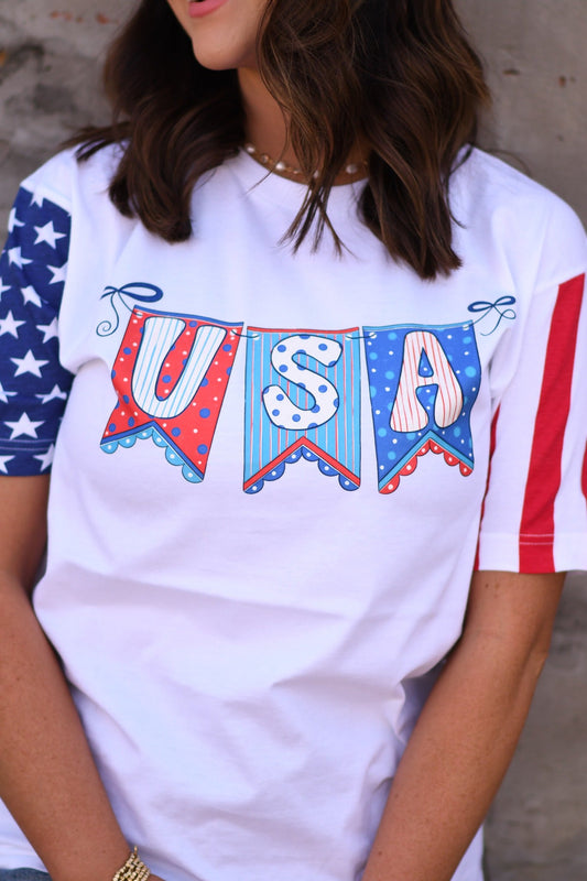 **SALE** USA Banner Tee