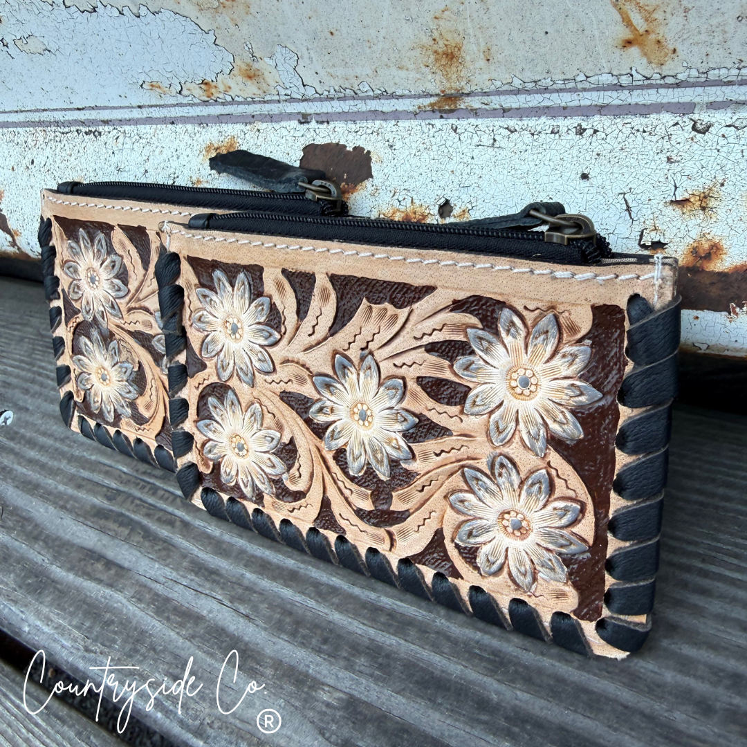 Countryside Co. - Stella Tooled Leather Pouch