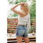 Hazel High Rise Denim Shorts