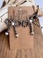 Boho Ranch Shop - Western Navajo Style Bead Coquette Bow Earrings: PINK
