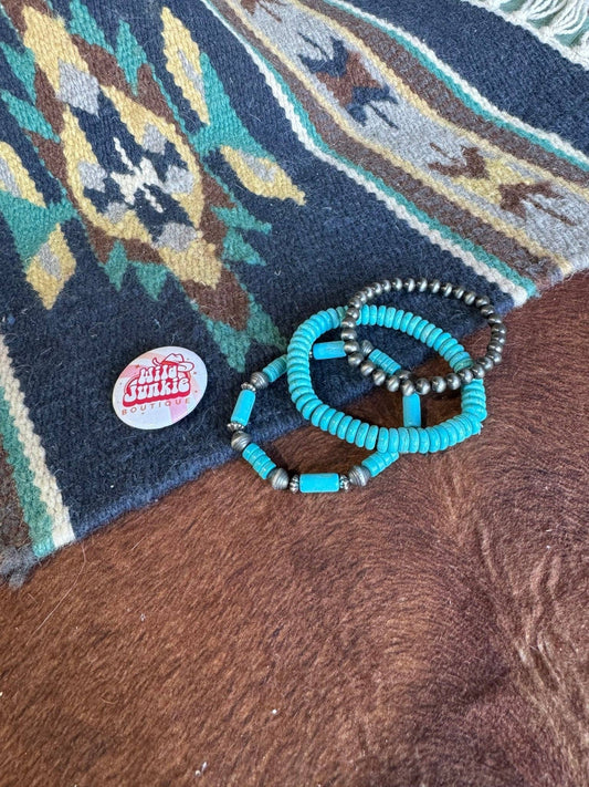Wild Junkie - Western Turquoise Bracelet Stack
