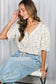 Vine & Love - Casual Patch Pockets Elastic Band Crop Barrel Jeans VP83238: Light Denim / S