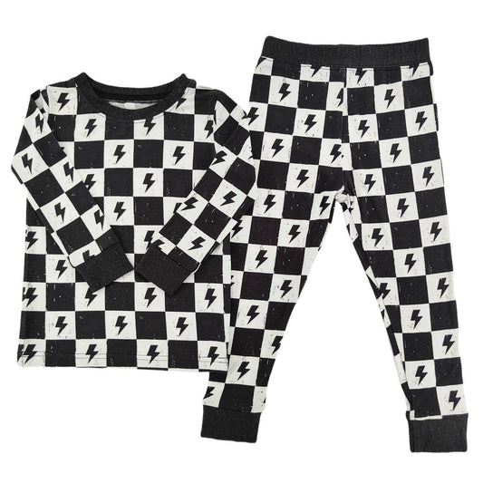 Electric Checkered Bamboo Set