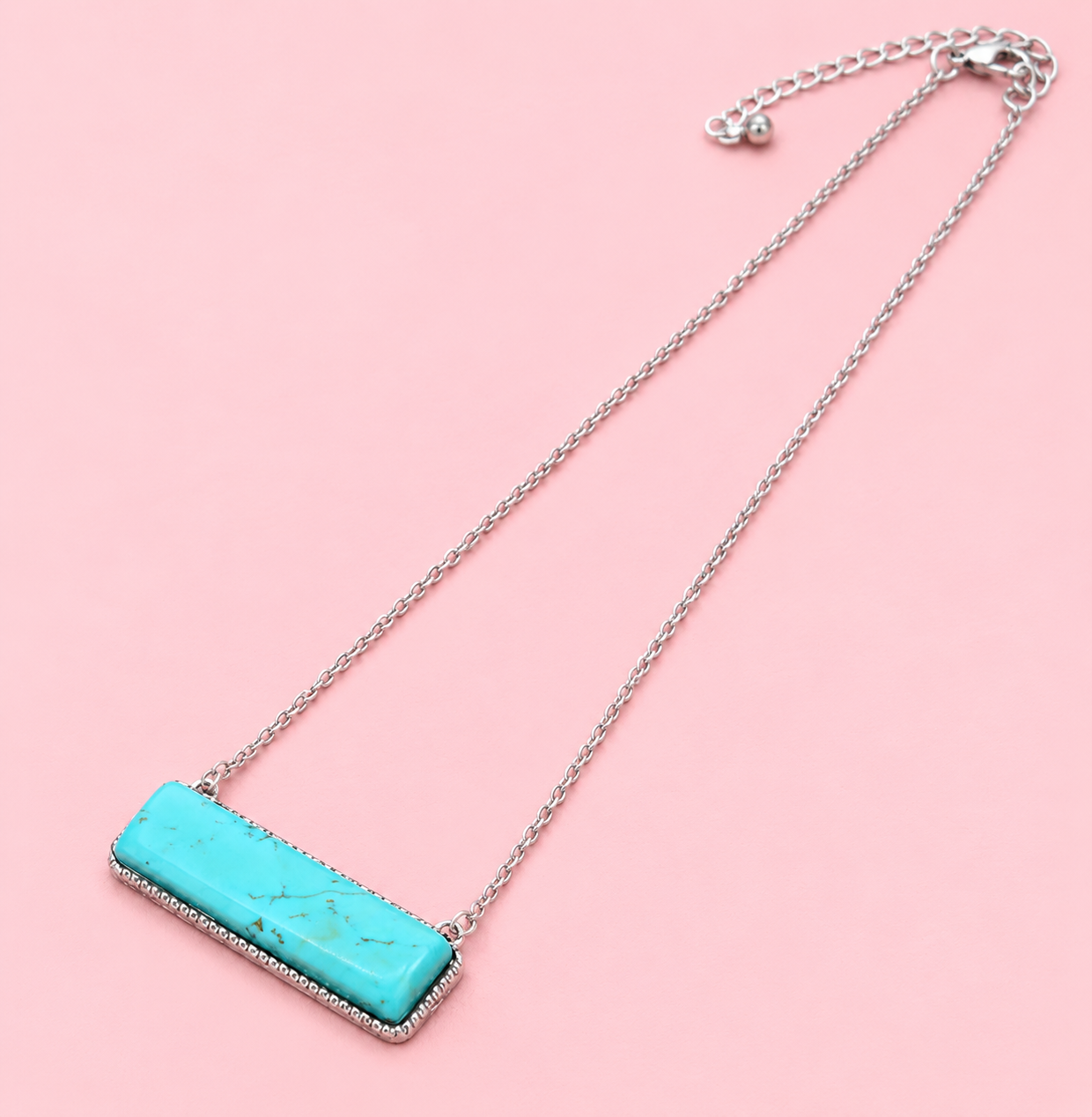 Boho Ranch Shop - Western Style Necklace Stone Bar Necklace