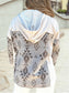 Aztec Color Removable Hooded Shacket