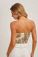 Bluivy - PAISLEY SATIN BANDANA TUBE TOP: VANILLA / L
