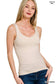 Vanilla Monkey - Seamless Tank Top: WHITE / 3-3 (S/M-L/XL)